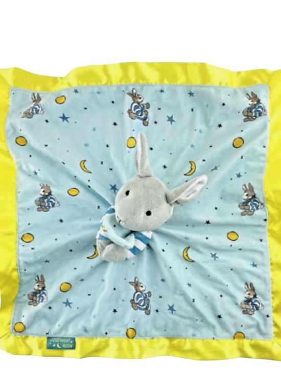 Goodnight Moon Other - Goodnight Moon Rabbit Lovey Blue Yellow Security Blanket Kids Preferred Stuffed